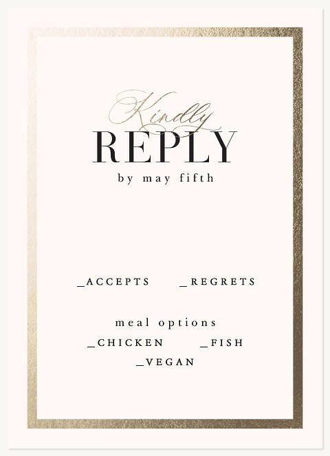 Timeless Frame Wedding RSVP Cards