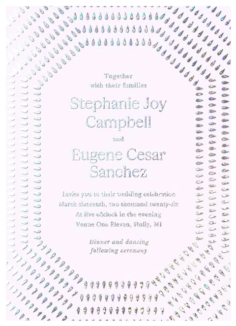 Iridescent Dreams Wedding Invitations