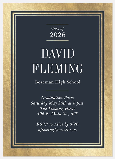 Gold-Plated Graduation Cards