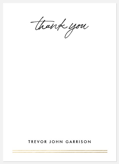 Bold Underscore Thank You Cards 