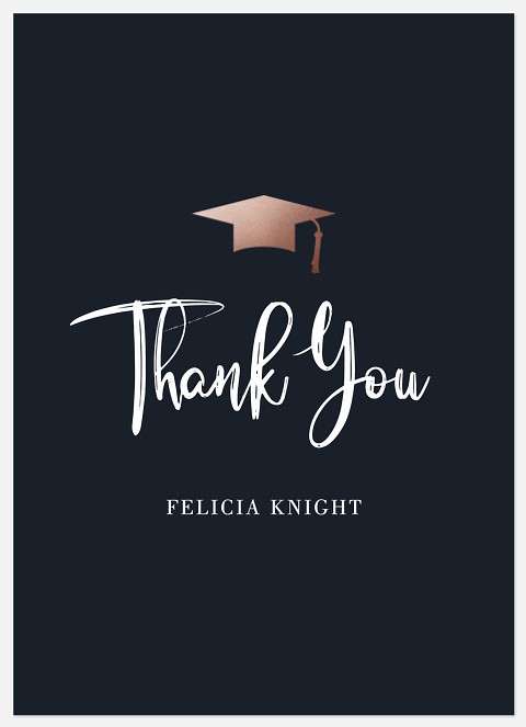 Brushed Script Thank You Cards 