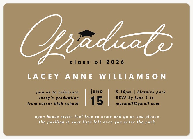 Cap On Top Graduation Cards