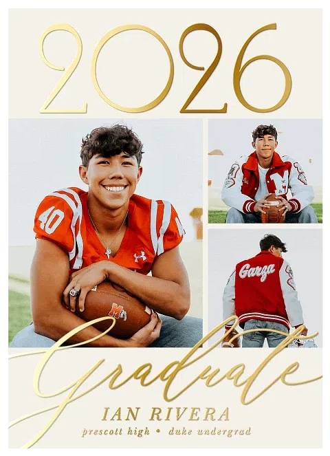 Big Script Graduation Cards