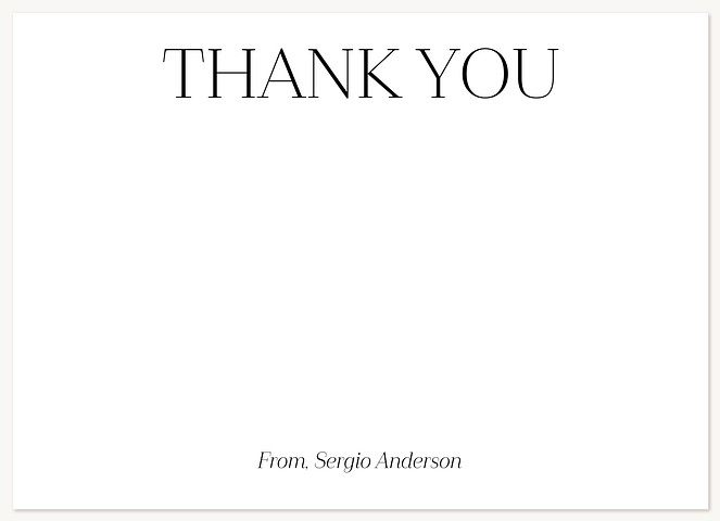 Simple Thank You Thank You Cards 