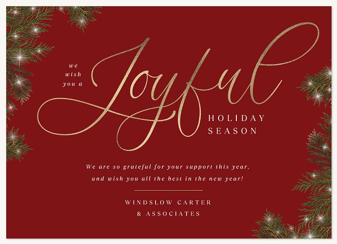 Branched Out Business Holiday Cards