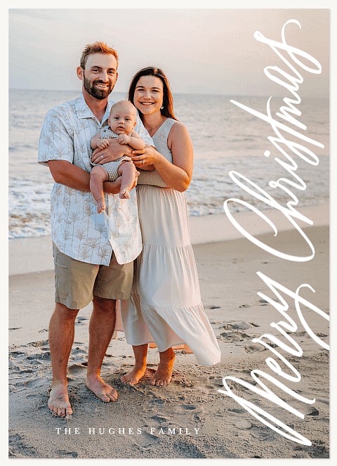 Scripted Charm Personalized Holiday Cards