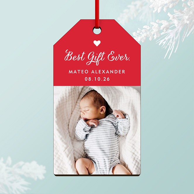 Best Gift Ever Custom Ornaments