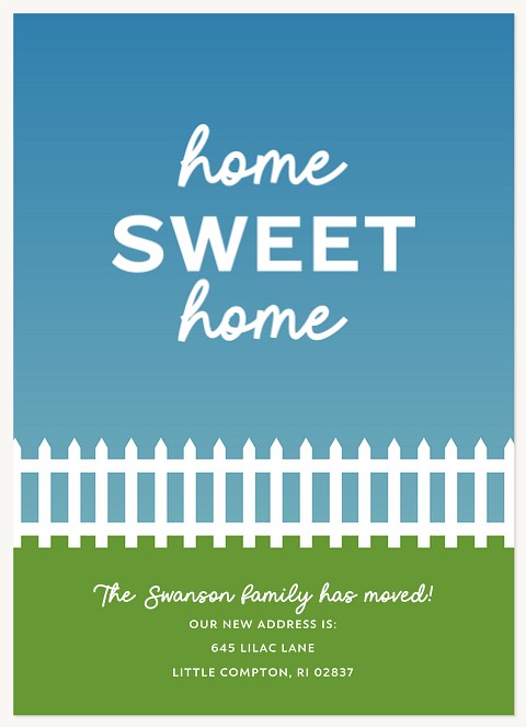 Picket Fence Moving Announcements