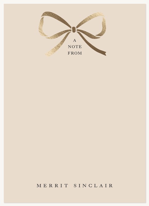 Golden Bow Stationery