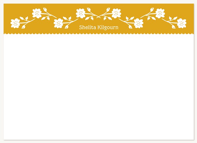 Scalloped Florals Stationery