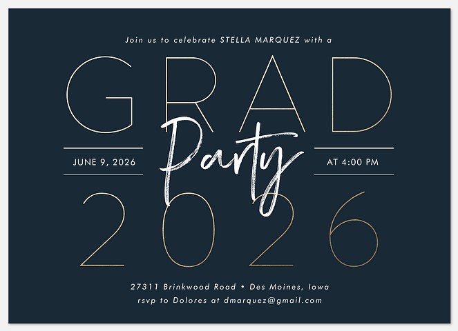 Stylish Mix Graduation Cards