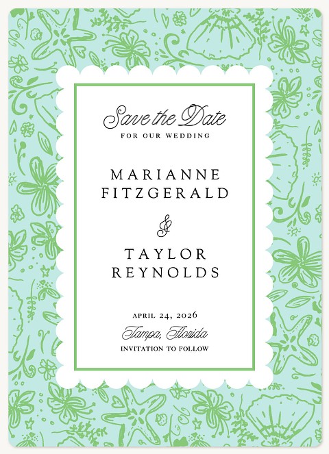 Shoreline Charm Save the Date Magnets