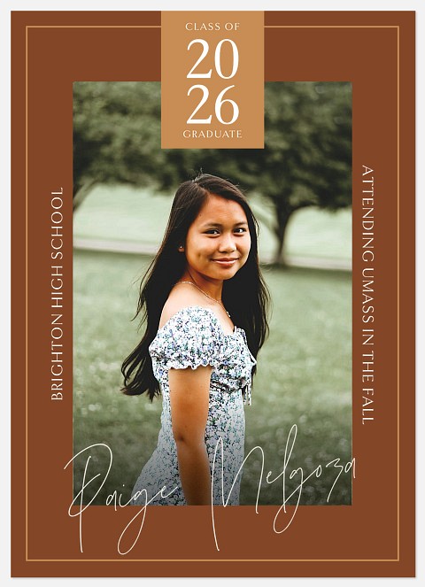 Traditional Frame Graduation Cards