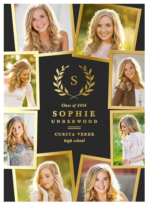 Modern Collage Graduation Announcements