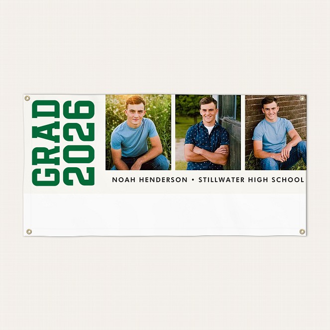 Year Lineup Graduation Banner Custom Banners