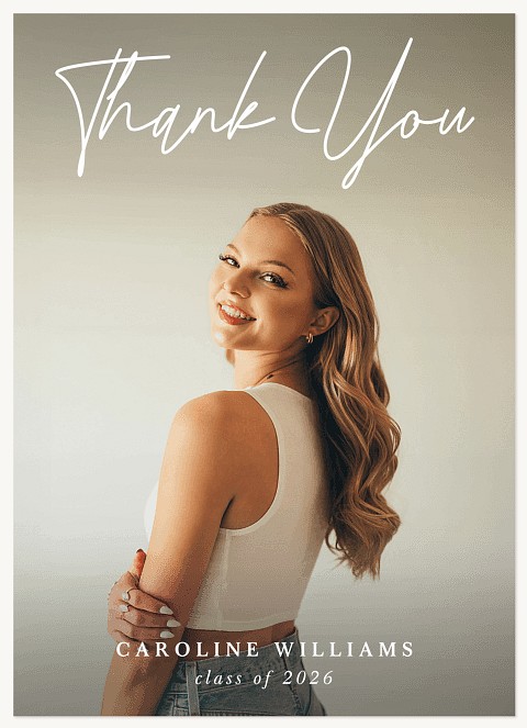 Headline Moment Thanks Thank You Cards 