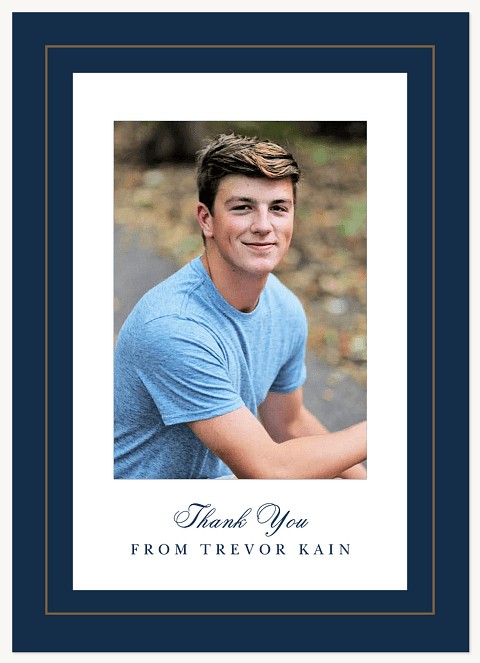 Elegant Border Thank You Cards 