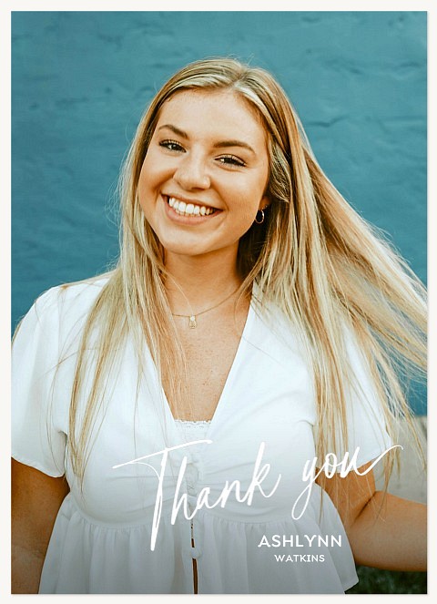 Corner Thanks Thank You Cards 