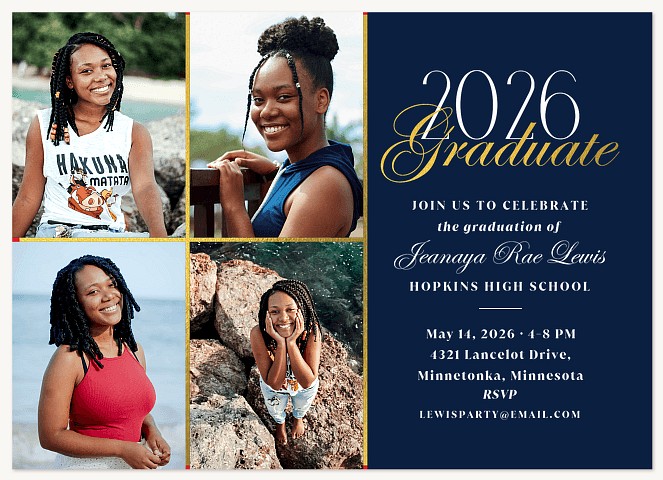Grad & Glamour Graduation Cards