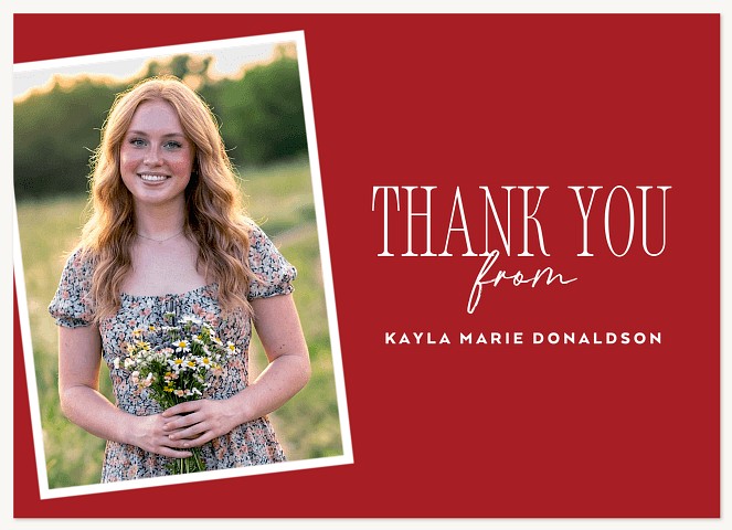 Snapshot Thanks Thank You Cards 