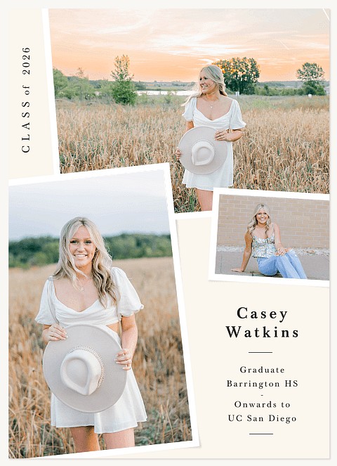 Minimal Album Graduation Cards
