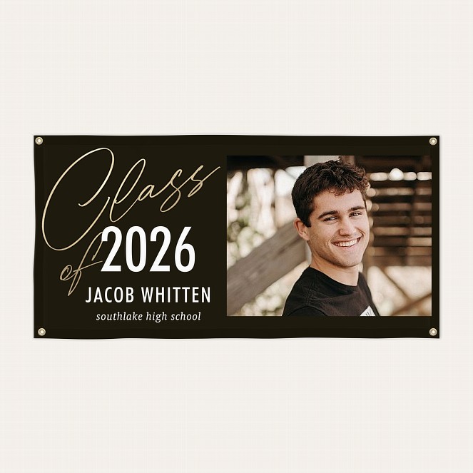 Classic Placard Graduation Banner Custom Banners