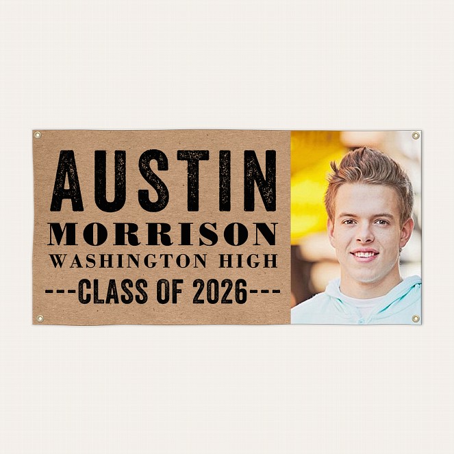 Antiqued Type Graduation Banner  Custom Banners