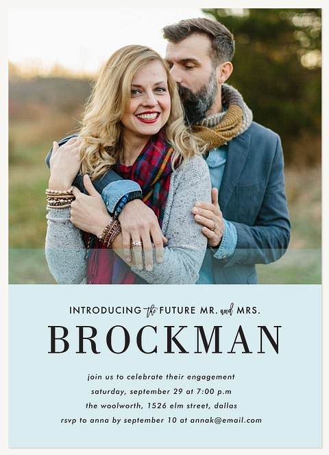 Future Mr. & Mrs.  Engagement Party Invitations