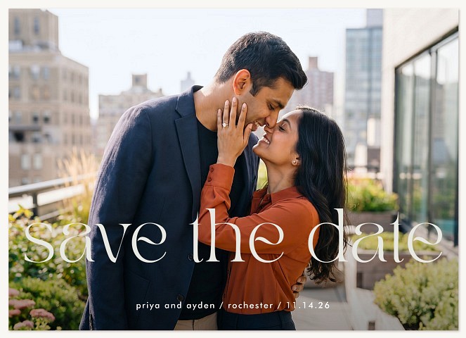 Eloquent Greeting Save the Date Cards