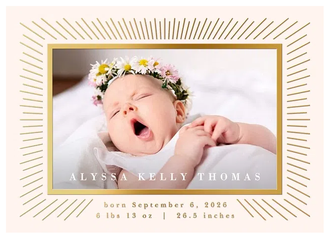 Radiant Joy Baby Announcements