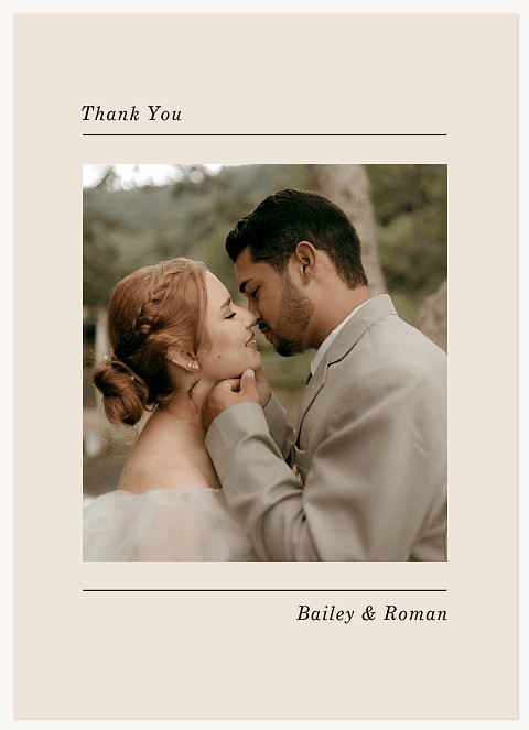 Simple Editorial Thank You Cards 