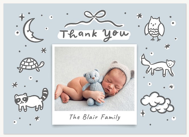 Whimsical Doodles Thank You Cards 
