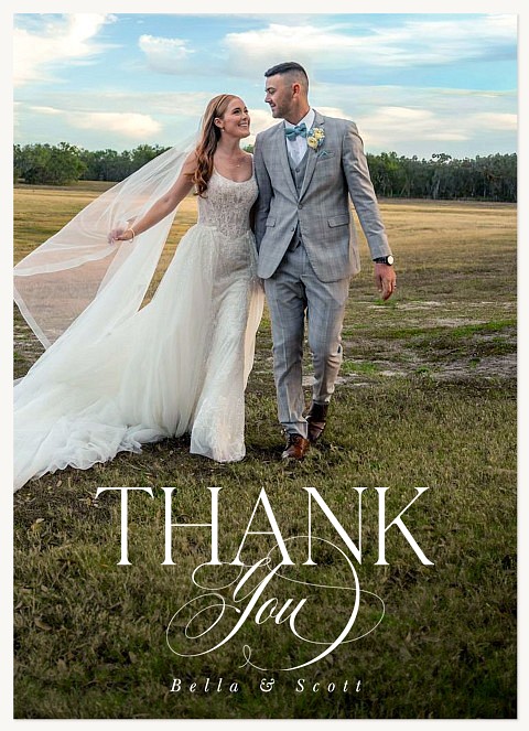 Bottom Type Thank You Cards 