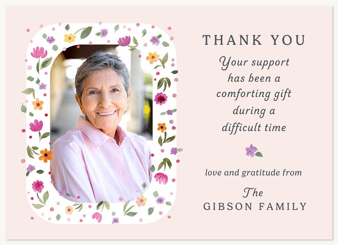 Foliage Frame Thank You Cards 