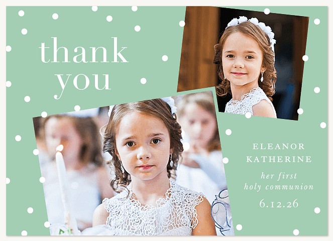 Delicate Confetti Thank You Cards 