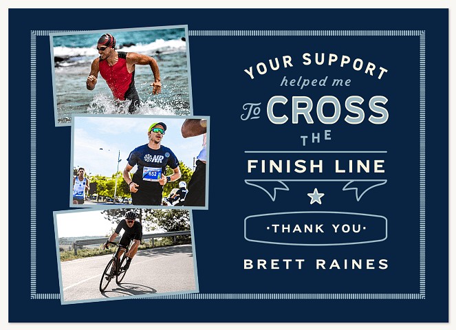 Finish Line Thank You Cards 