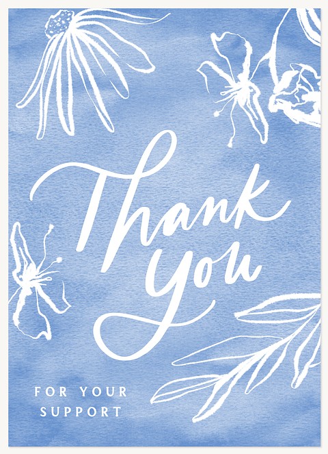 Watercolor Thanks Thank You Cards 