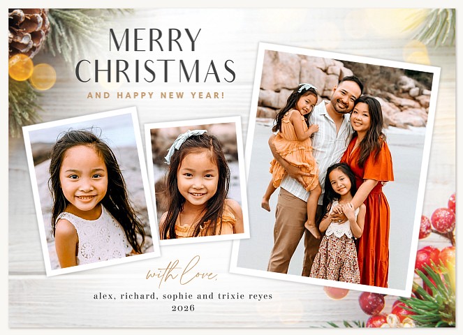 Joyful Snapshots Personalized Holiday Cards