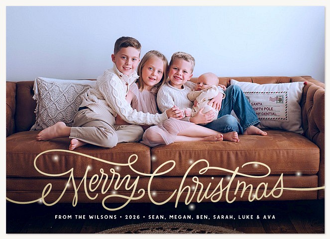 Cozy Glow Personalized Holiday Cards