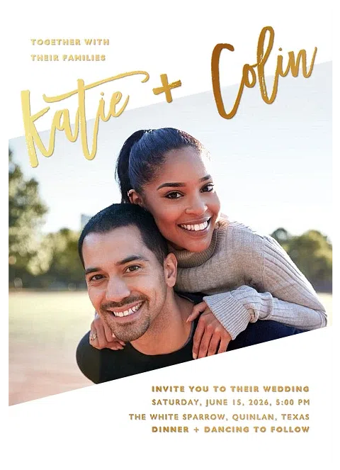 Casual Chic Wedding Invitations