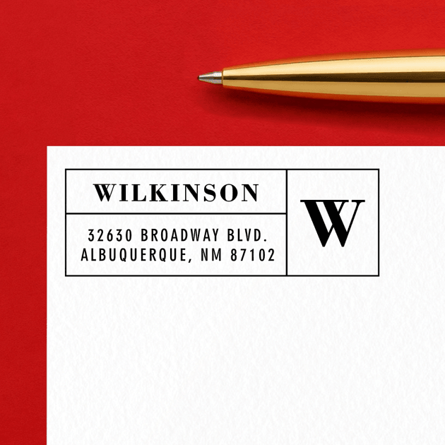Bold Monogram | Custom Rubber Stamps