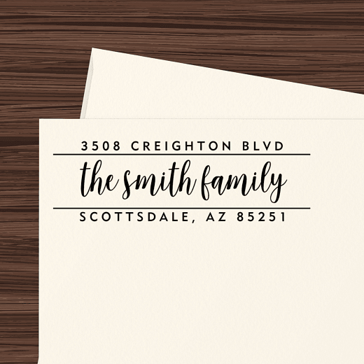 Framed Name | Custom Rubber Stamps