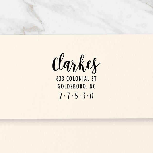 Whimsical Script | Custom Rubber Stamps