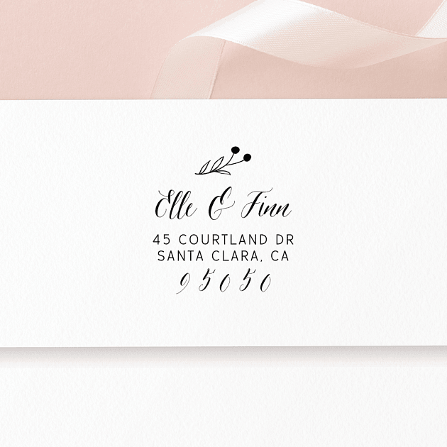 Sprigs & Script | Custom Rubber Stamps