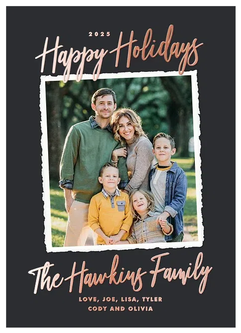 Family Snapshot Photo Holiday Cards