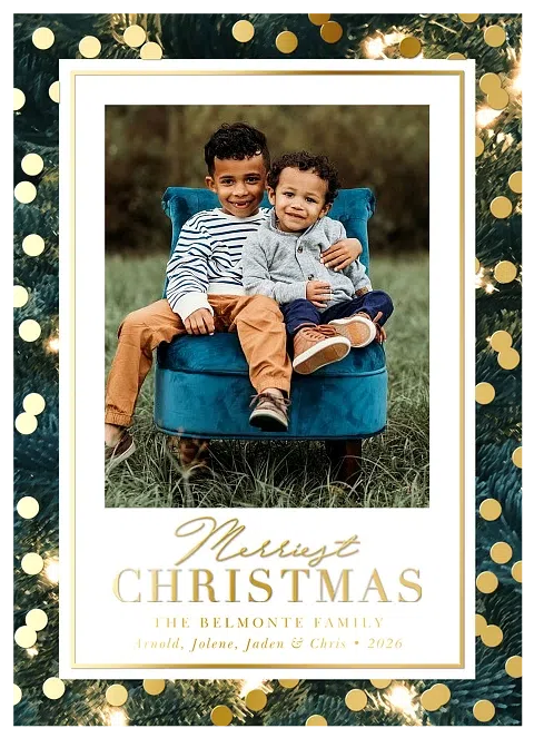 Twinkling Tree Christmas Cards