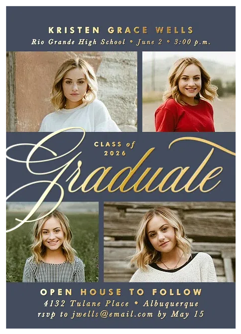 With Distinction Graduation Announcements