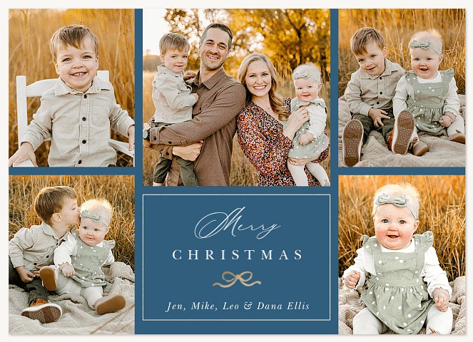 Timeless Bow Personalized Holiday Cards