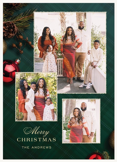 Tartan Luxe Personalized Holiday Cards