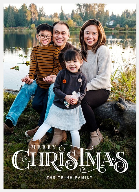 Vintage Charm Holiday Photo Cards